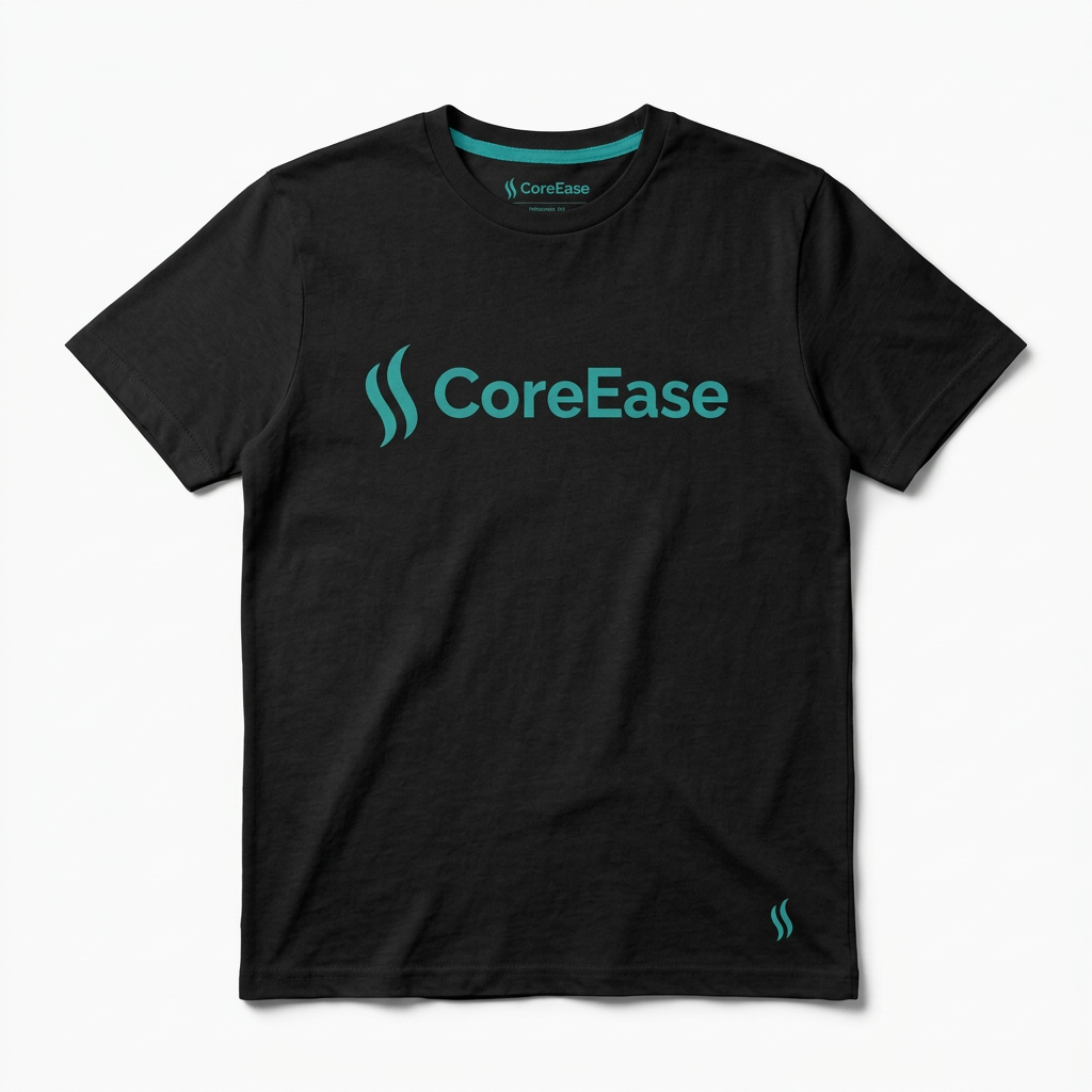 COREEASE Signature Logo T-Shirt | Black