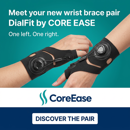 CORE EASE wrist brace pair launch ad