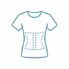 Discreet under-shirt fit icon